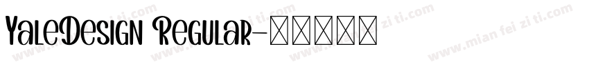 YaleDesign Regular字体转换